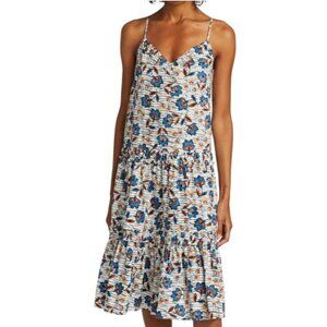 Derek Lam 10 Crosby Poplin Cotton Odile Midi Dress NWT Size 2